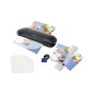 Olympia 4 in 1 Set Laminator A 230 Plus Lamineringsmaskine til kold- eller varmlaminering A4 Sort