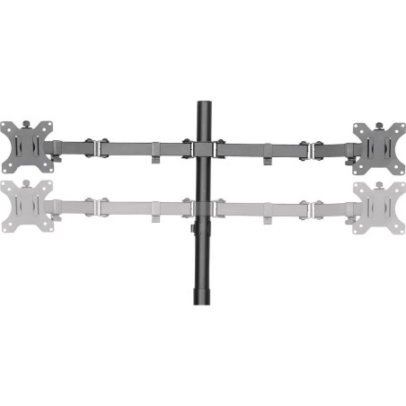 LogiLink Quad Monitor Desk Stand - Stativ til 4 LCD displays 13-32" | Optimal Plads & Ergonomi