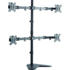 LogiLink Quad Monitor Desk Stand - Stativ til 4 LCD displays 13-32" | Optimal Plads & Ergonomi