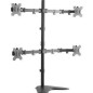 LogiLink Quad Monitor Desk Stand Stativ 4 LCD displays 13-32