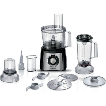 Bosch MultiTalent 3 MCM3501M Køkkenmaskine Børstet rustfrit stål/sort