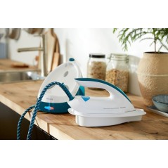 Philips PerfectCare Compact Essential GC6840 Dampstrygejern 2400W - Effektiv, Kompakt & Elegant Blå Hvid