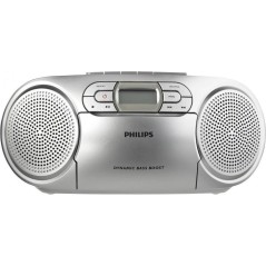 Philips AZ127 Boombox Sølv