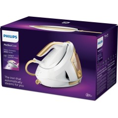 Philips PerfectCare 8000 Series PSG8040 Dampstrygejern 2700W - Effektiv, Elegant & Brugervenlig i Guld/Hvid!