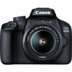 Canon EOS 4000D 18 Digitalkamera med EF-S 18-55 mm DC III objektiv - Perfekt til Begyndere og Fotointeresserede!