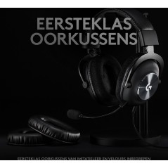 Logitech G Pro X Kabling Headset Sort - Professionelt Gamingheadset med Overlegen Lydkvalitet og Komfort