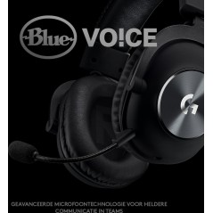 Logitech G Pro X Kabling Headset Sort - Professionelt Gamingheadset med Overlegen Lydkvalitet og Komfort
