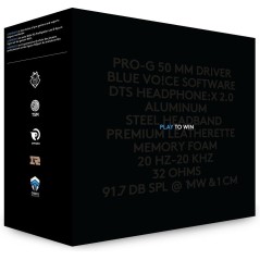 Logitech G Pro X Kabling Headset Sort - Professionelt Gamingheadset med Overlegen Lydkvalitet og Komfort