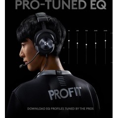 Logitech G Pro X Kabling Headset Sort - Professionelt Gamingheadset med Overlegen Lydkvalitet og Komfort