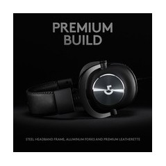 Logitech G Pro X Kabling Headset Sort - Professionelt Gamingheadset med Overlegen Lydkvalitet og Komfort