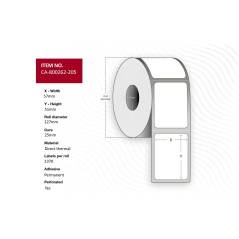 Capture Label 57 x 51mm, Core 25mm,