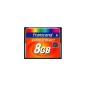Transcend CompactFlash-kort 8GB Transcend CompactFlash-kort 8GB
