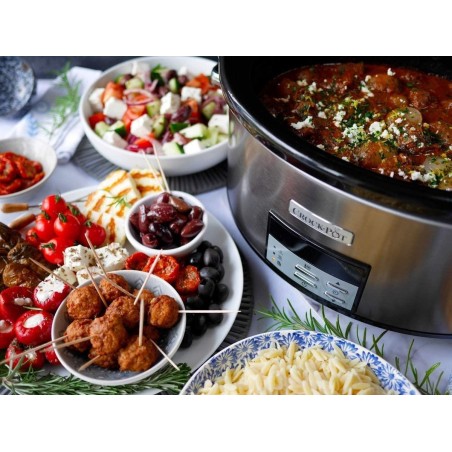 Crock-Pot Slow Cooker 7.5L - Rustfrit Stål til Perfekte Gryderetter & Lækre Oplevelser!