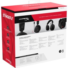 HyperX Cloud Stinger 2 Kabling Headset Sort - Komfort og Kvalitet til Gaming Enjoyment!