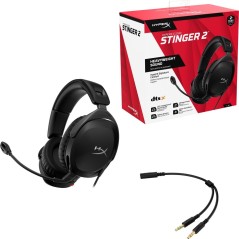 HyperX Cloud Stinger 2 Kabling Headset Sort - Komfort og Kvalitet til Gaming Enjoyment!