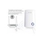 TP-Link TL-WA854RE 300Mbps Universal WiFi Range Extender WiFi-rækkeviddeforlænger Ekstern