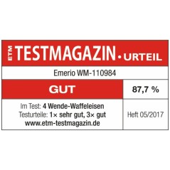 Emerio WM-110984.4 Vaffeljern