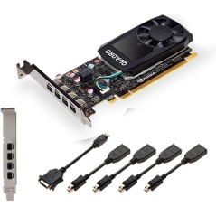 NVIDIA Quadro P1000 4GB - Kraftfuld Grafikydelse til Professionelle Applikationer