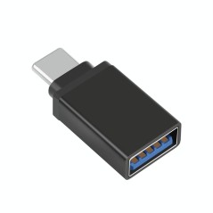 USB-C to USB-A Adapter – Fast Data Transfer, Compatible with Laptop, Smartphone & Tablet (Black)