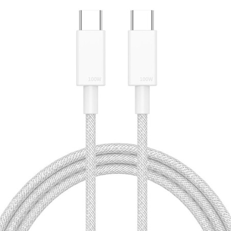 3 Meter USB-C til USB-C Hurtigopladningskabel – 100W | UltraShop