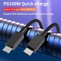 2 Meter USB-C to USB-C Fast Charging Cable – 100W, White