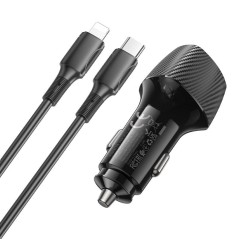 BOROFONE BZ31B PD30W Biloplader | Type-C til 8-Pin | UltraShop