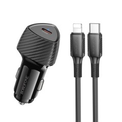 BOROFONE BZ31B PD30W Biloplader | Type-C til 8-Pin | UltraShop
