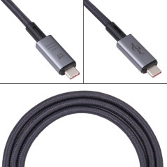 8K USB-C til USB-C Video Kabel - 40Gbps, USB 4 Kompatibel, 1m, Sort