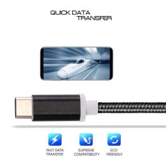 USB-C til 3,5mm Audio Adapter – 10 cm Vævet Kabel | UltraShop