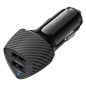 BOROFONE BZ31A Dual-Port USB Car Charger – Black BOROFONE BZ31A Dual-Port USB Car Charger – Black