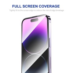 ENKAY Full Glue Skærmbeskytter til iPhone 16 Pro – Høj Aluminium Silikone Glas