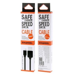 HAWEEL 1m Mikro-USB til USB Kabel – Hurtig Opladning & Data Sync (Sort) | UltraShop