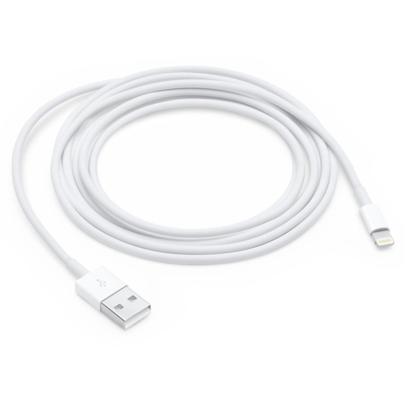 USB Data Sync & Charging Cable for iPhone/iPad – 2m (White)
