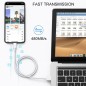 USB Data Sync & Charging Cable for iPhone/iPad – 2m (White)