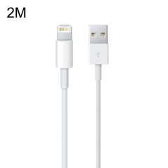 USB Data Sync & Charging Cable for iPhone/iPad – 2m (White) | UltraShop