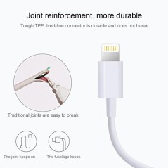 USB Data Sync & Charging Cable for iPhone/iPad – 3m (White) | UltraShop
