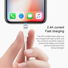 USB Data Sync & Charging Cable for iPhone/iPad – 3m (White) | UltraShop