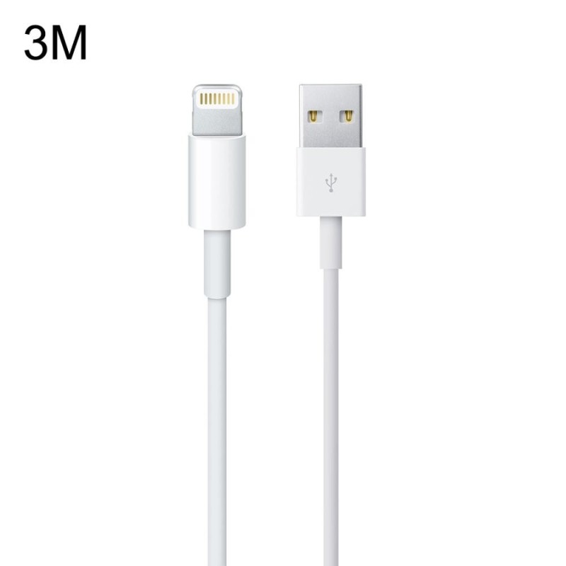 USB Data Sync & Charging Cable for iPhone/iPad – 3m (White)