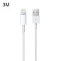 USB Data Sync & Charging Cable for iPhone/iPad – 3m (White)