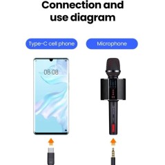 JS-101 USB-C til 3.5mm Audio Kabel – Flettet HiFi Lyd AUX Ledning (1,2m) | UltraShop