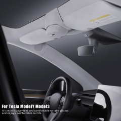 Multifunktionel Bilbrilleopbevaringsboks til Tesla Model 3 – Praktisk og Elegant Opbevaring