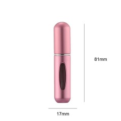5ml Mini Parfume Sprayflaske – Aluminium, Selv-Pumpe, Rejsevenlig Parfumeflaske
