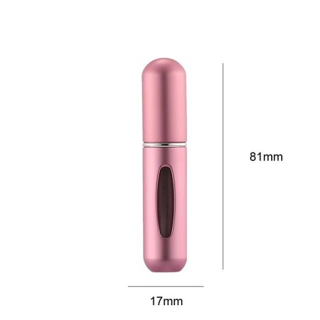 5ml Mini Parfume Sprayflaske – Aluminium, Selv-Pumpe, Rejsevenlig Parfumeflaske