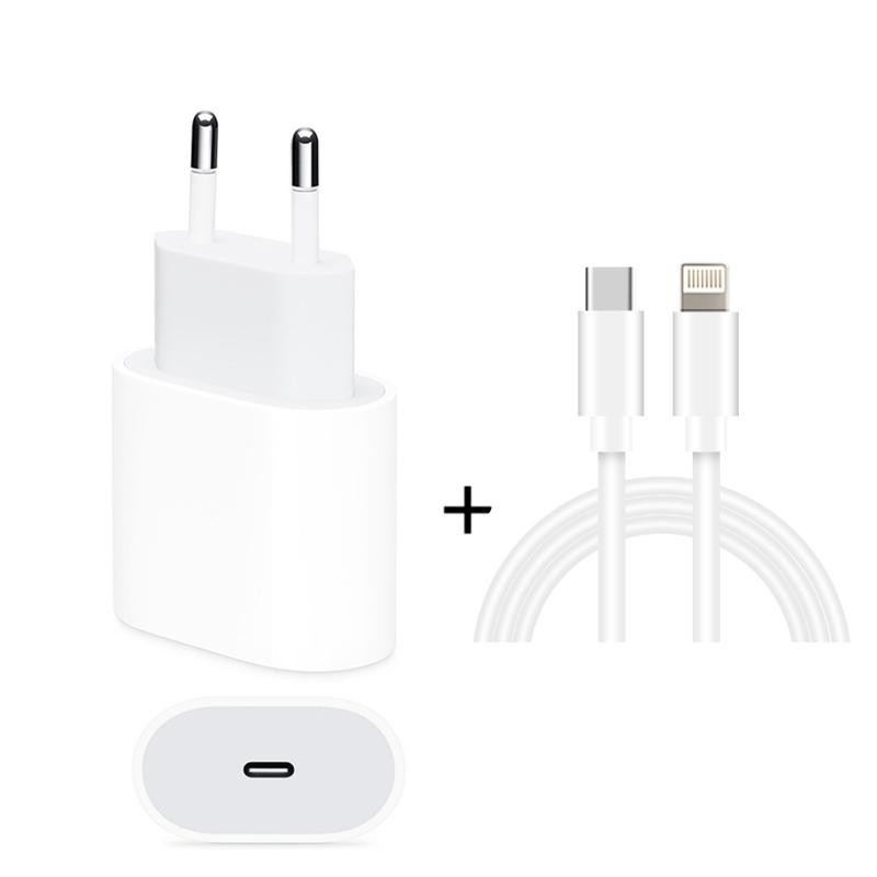 20W USB-C Hurtig oplader til iPhone ( Lightning ) - 2 meter 20W USB-C Hurtig oplader til iPhone ( Lightning ) - 2 meter