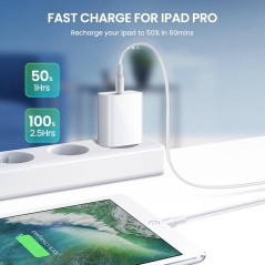 20W USB-C Travel Charger with 1m USB-C to 8-Pin Cable – Fast Charging | UltraShop