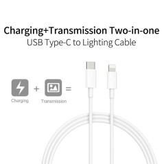20W USB-C Travel Charger with 1m USB-C to 8-Pin Cable – Fast Charging | UltraShop