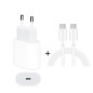 20W USB-C Fast Charger for iPhone / Android (USB-C to USB-C) – 2 meter
