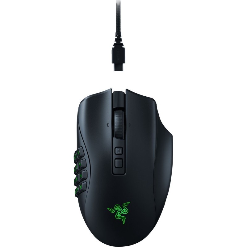 Razer Naga V2 Pro Optisk Trådløs Kablet Sort