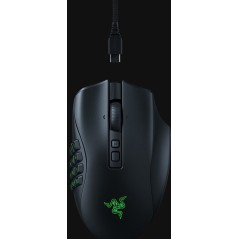 Razer Naga V2 Pro - Optisk Trådløs Gaming Mus i Sort | Ultimativ Præcision & Komfort
