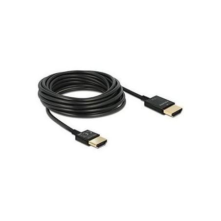 Køb DeLOCK HDMI han - HDMI han 3 m i Sort | Høj Kvalitet og Optimal Billedoverførsel - Varenr. 4043619847747